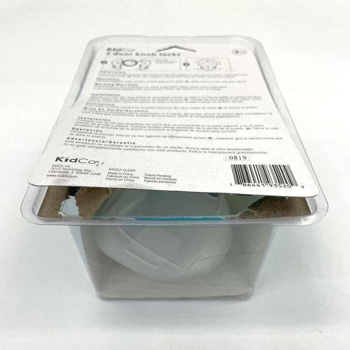 Kidco 2-Pack Doorknob Locks - Clear (99604) (Open Box)