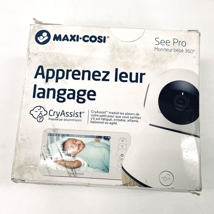 Maxi Cosi See Pro 360 Baby Monitor & Parent Unit With CryAssist Technology (Open Box)