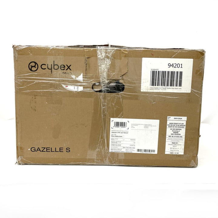 Cybex Gazelle S Modular Stroller - Moon Black with Taupe Chassis (99639) (Open Box)