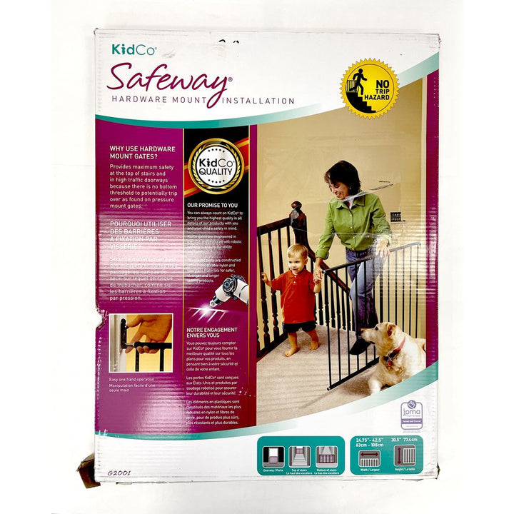 KidCo Safeway Hardware Mounted Safety Gate - Black (99652) (Open Box)