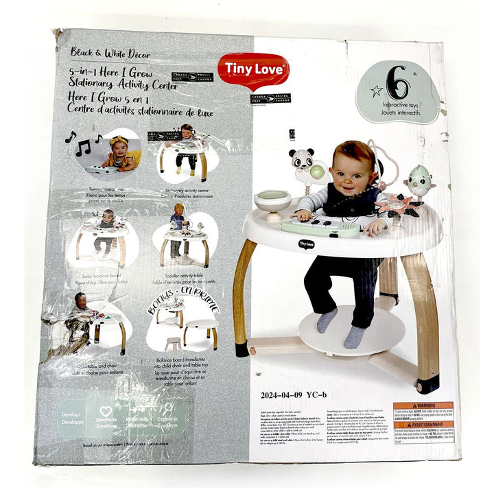 Tiny Love Black & White 5-in-1 Activity Center (99654) (Open Box)