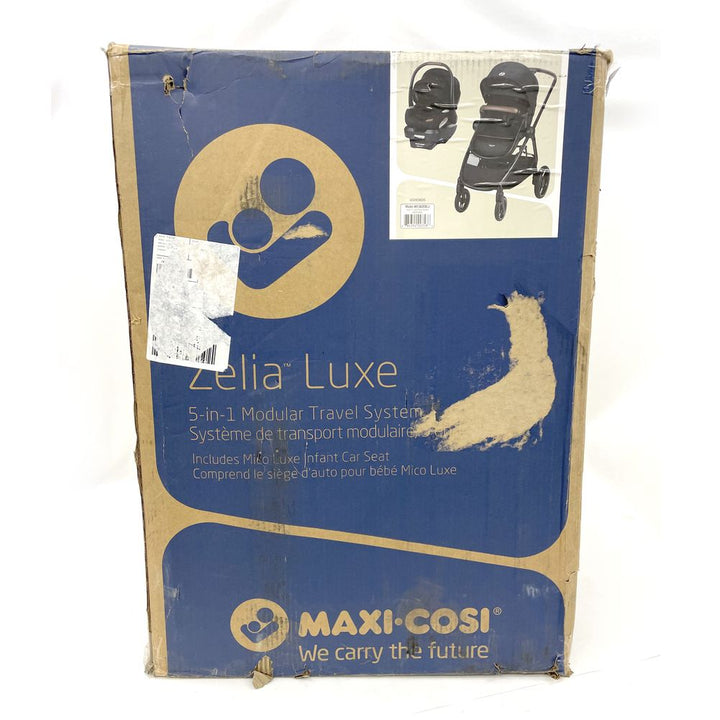 Maxi Cosi Zelia Luxe 5-in-1 Modular Travel System - Basalt Black (99683) (Open Box)