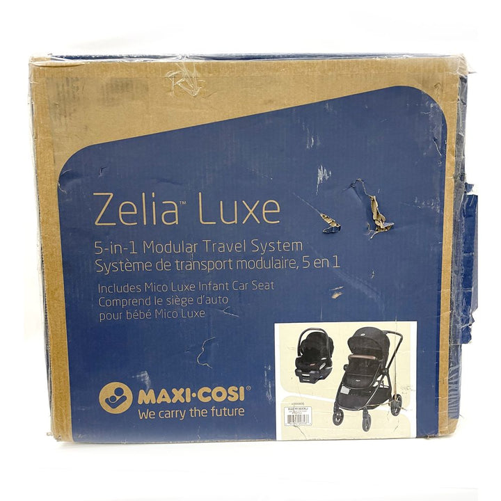 Maxi Cosi Zelia Luxe 5-in-1 Modular Travel System - Basalt Black (99683) (Open Box)