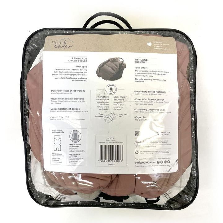 Petit Coulou Winter Cover for Infant Car Seats - Blush (99724) (Open Box)