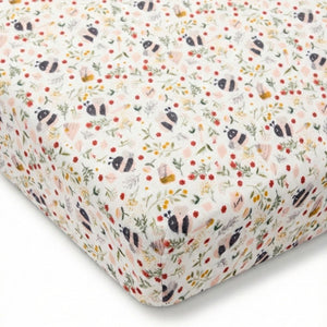 Loulou Lollipop Muslin Crib Sheet - Bumble Bees Default Title