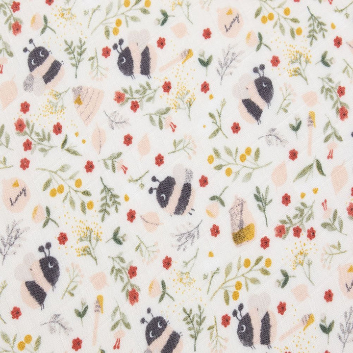 Loulou Lollipop Muslin Crib Sheet - Bumble Bees