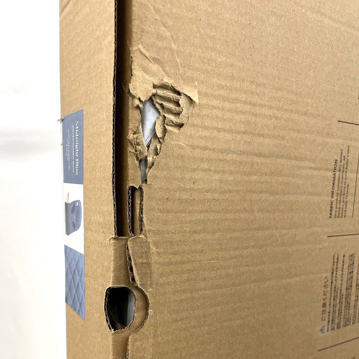 BabyBjorn Bouncer Bliss in Woven Fabric - Classic Quilt, Midnight Blue on Dark Grey Frame (99776) (Open Box)