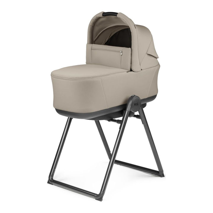 Peg Perego City Loop Pop-Up Bassinet with Stand Vanilla Blend